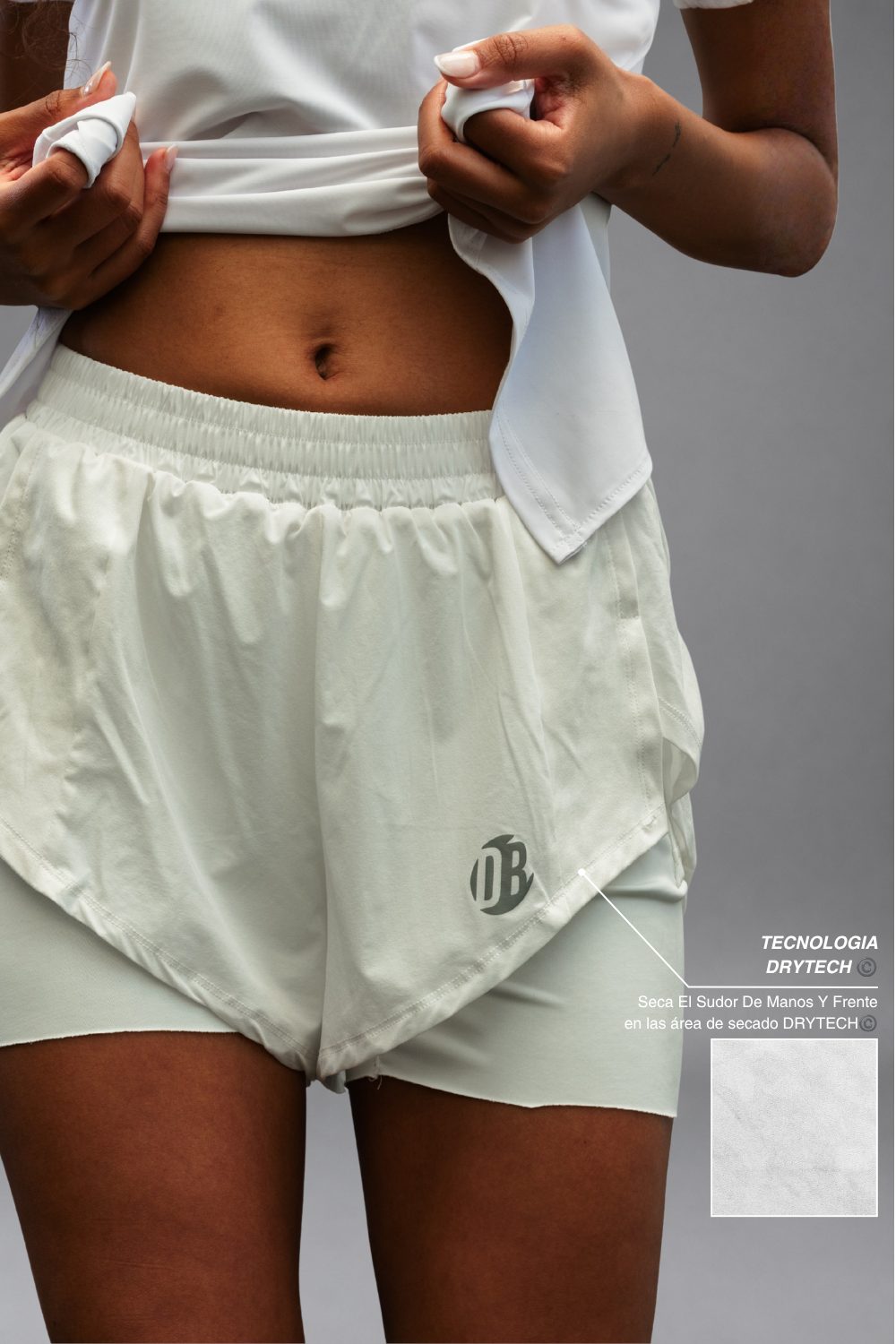 Short Blanco Mujer - foto 4