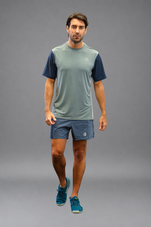 Camiseta Clásica Azul color Azul Dry Break para hombre, ropa técnica de pádel, foto 1