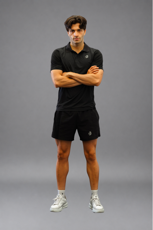 Polo Negro Hombre